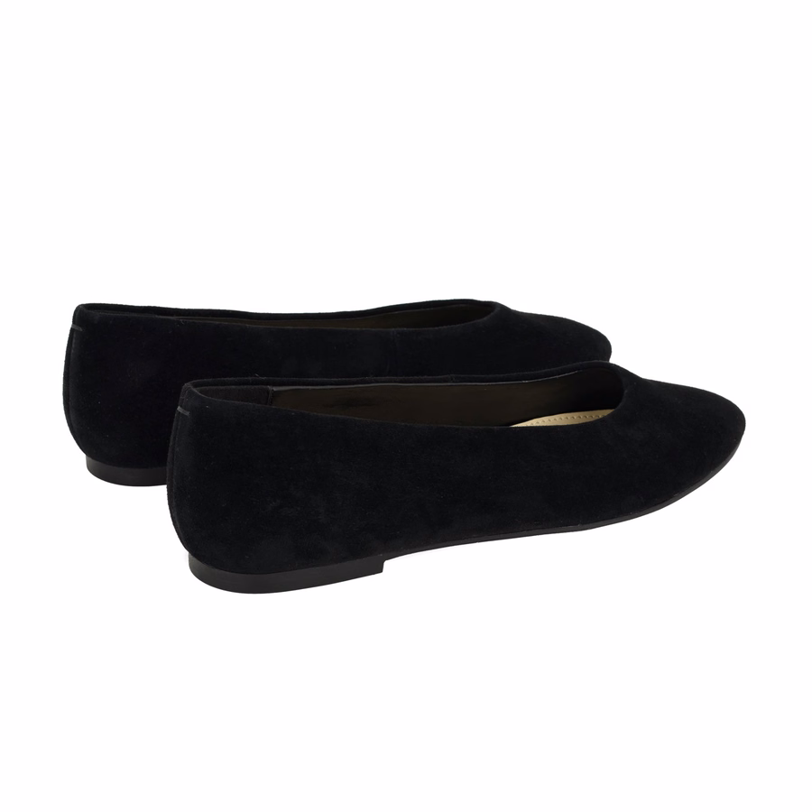 Valore Ballerinas – Schwarzes Wildleder