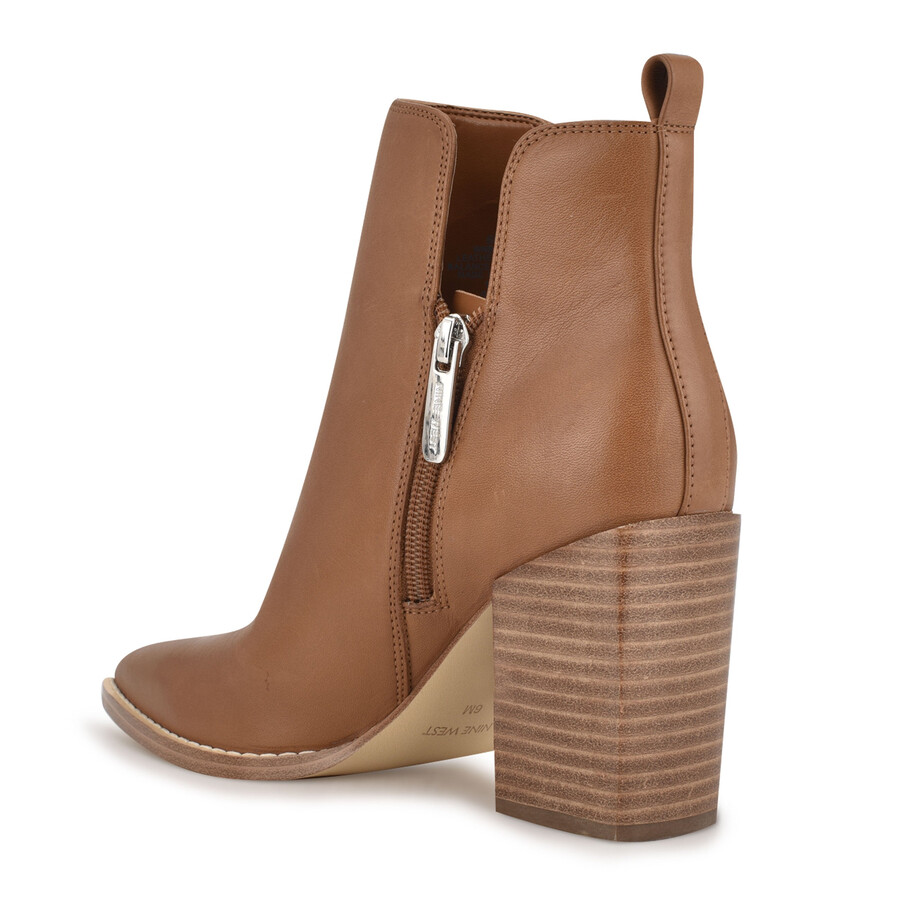 stiefeletten mit blockabsatz und vögeln