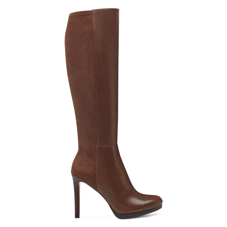 quizme plateaustiefel mit weitem schaft
