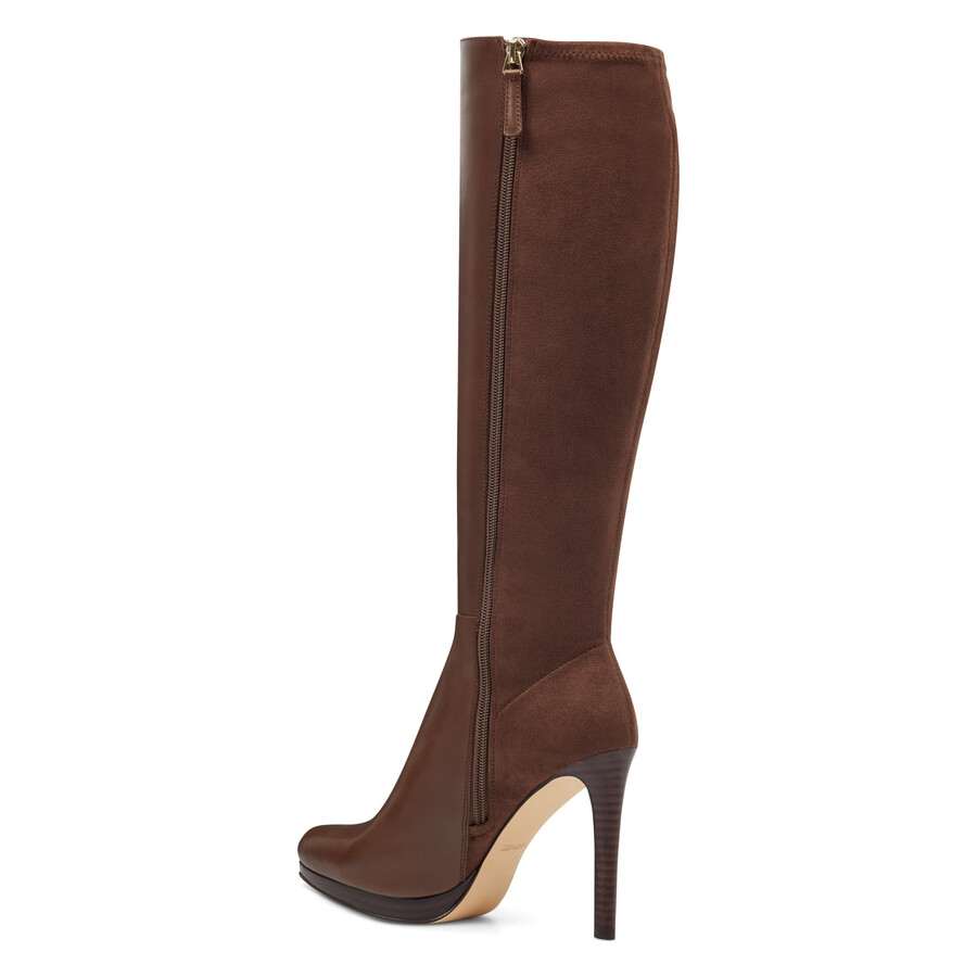quizme plateaustiefel mit weitem schaft