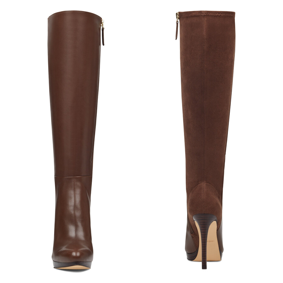 quizme plateaustiefel mit weitem schaft