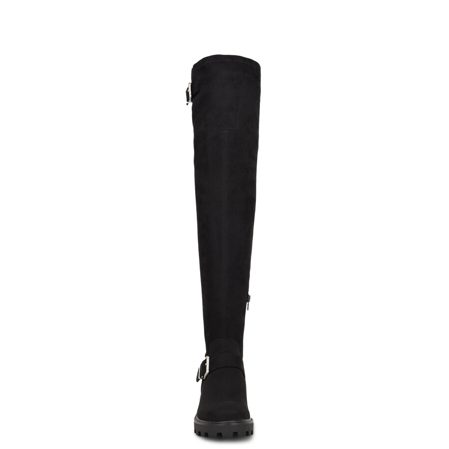 nans overknee-stiefel mit profilsohle