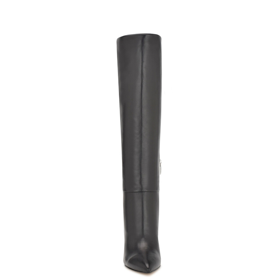 richy stiefel mit weitem schaft und absatz