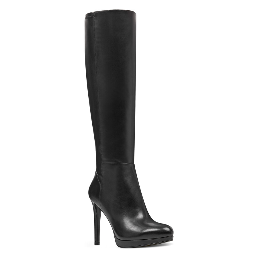 quizme plateaustiefel mit weitem schaft