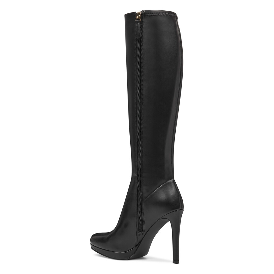 quizme plateaustiefel mit weitem schaft