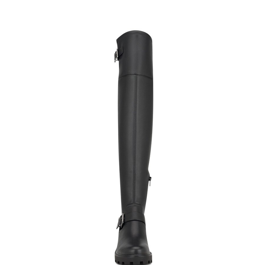 nans overknee-stiefel mit profilsohle