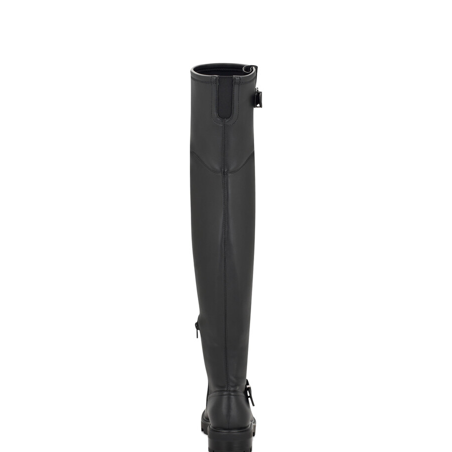 nans overknee-stiefel mit profilsohle