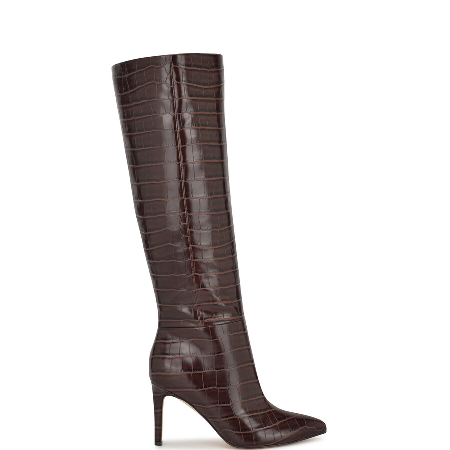richy stiefel mit weitem schaft und absatz