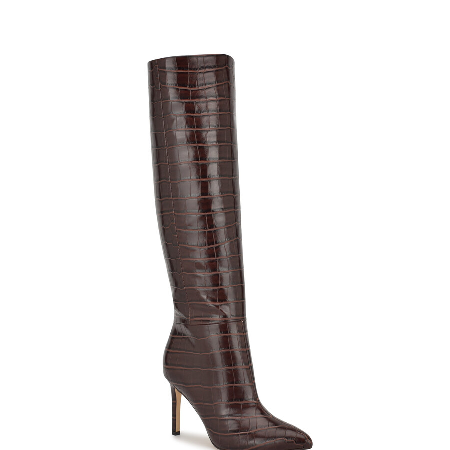 richy stiefel mit weitem schaft und absatz