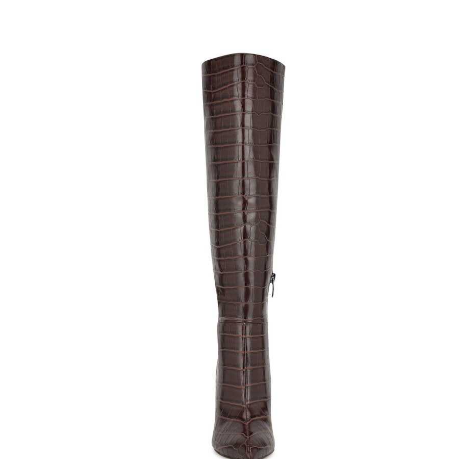 richy stiefel mit weitem schaft und absatz