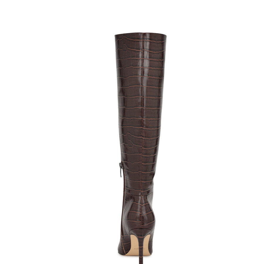richy stiefel mit weitem schaft und absatz