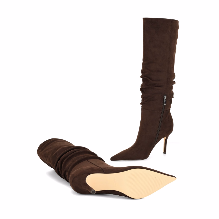 Giorah Stiefel Mit Weitem Schaft - Dunkelbraun