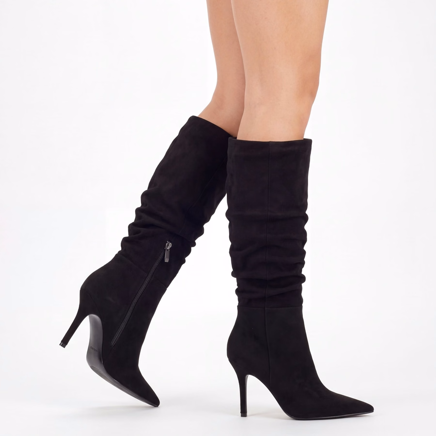 Giorah Stiefel Mit Weitem Schaft - Dunkelbraun