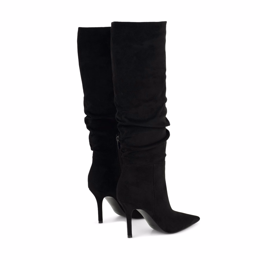 Giorah Stiefeletten Mit Weitem Schaft - Schwarz