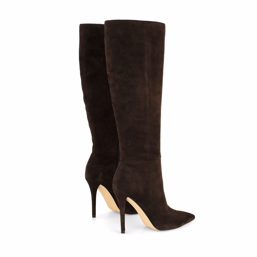 Cherri Lederstiefel - Dunkelbraunes Wildleder