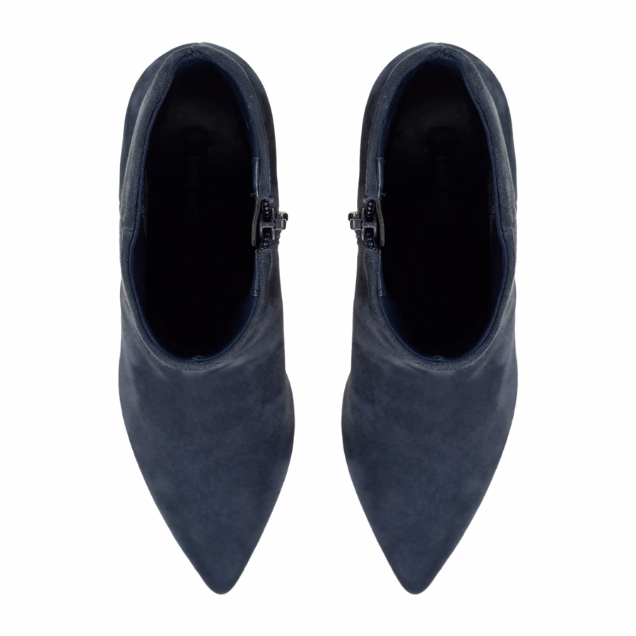 Maribu Stiefeletten Aus Leder - Marineblaues Wildleder