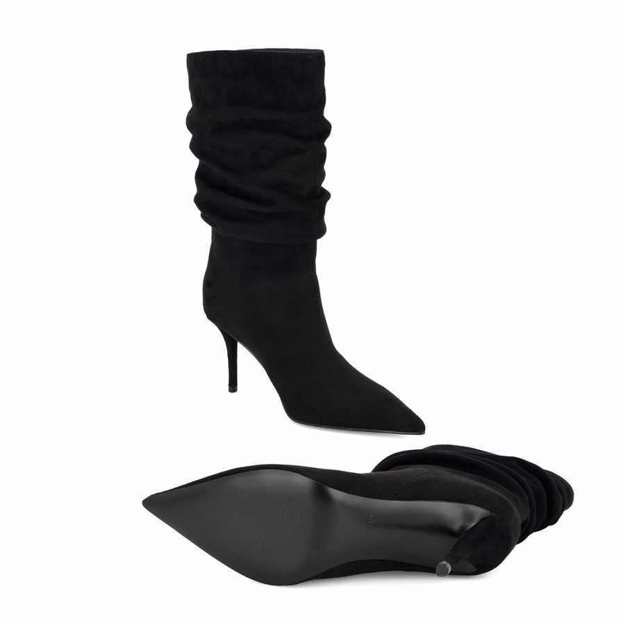Murto Slouch Stiefeletten - Schwarz