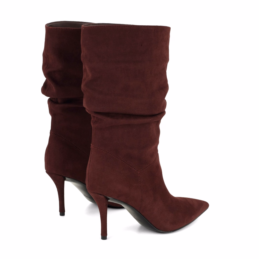 Murto Slouch Booties – Burgund