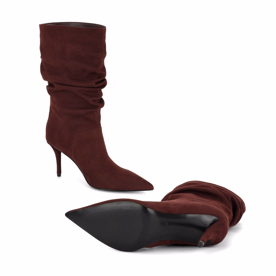 Murto Slouch Booties – Burgund
