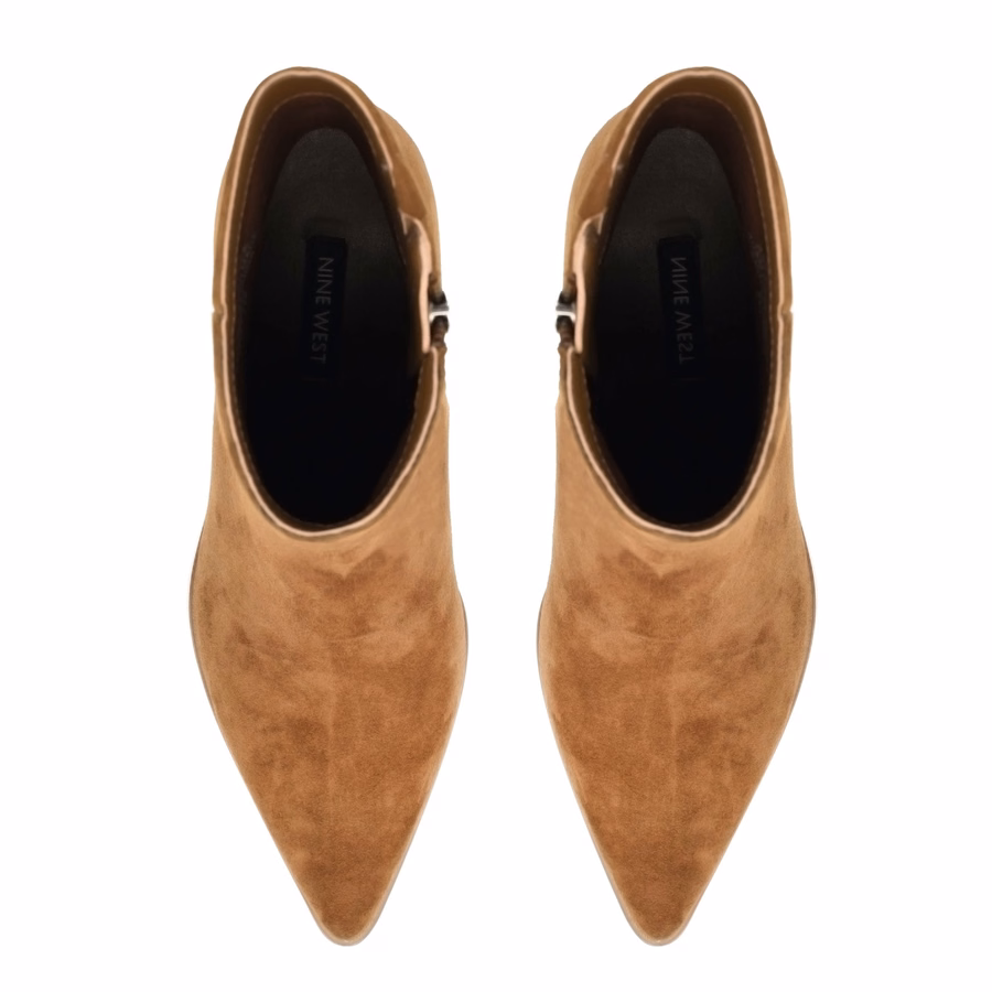 Becky Lederstiefeletten – Walnussfarbenes Wildleder