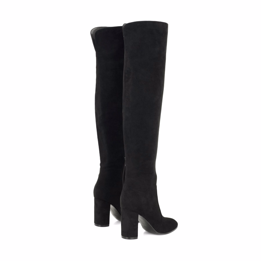 Deryn Overknee-Stiefel – Schwarz
