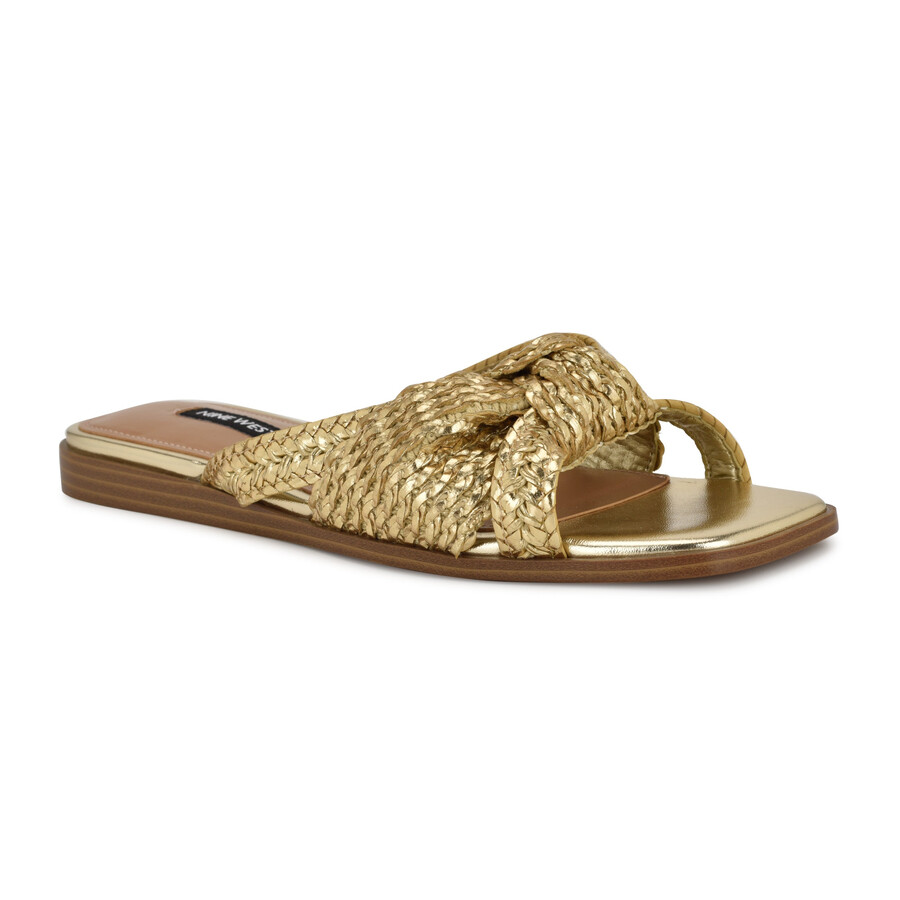 flache slide-sandalen omansa