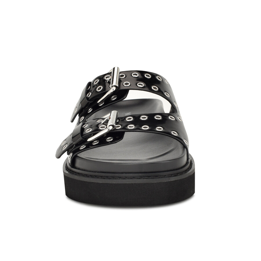 eleny slide-sandalen mit schnalle