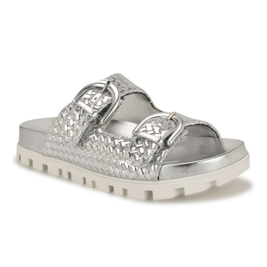 tindy sandalen mit gewebtem fußbett