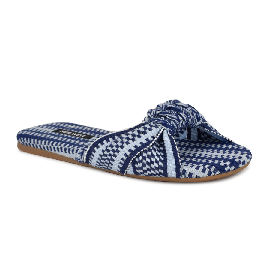 flache slide-sandalen „lalta mit knoten