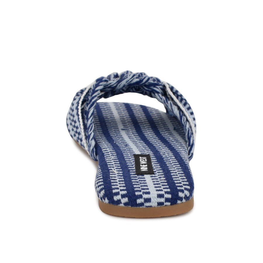 flache slide-sandalen „lalta mit knoten