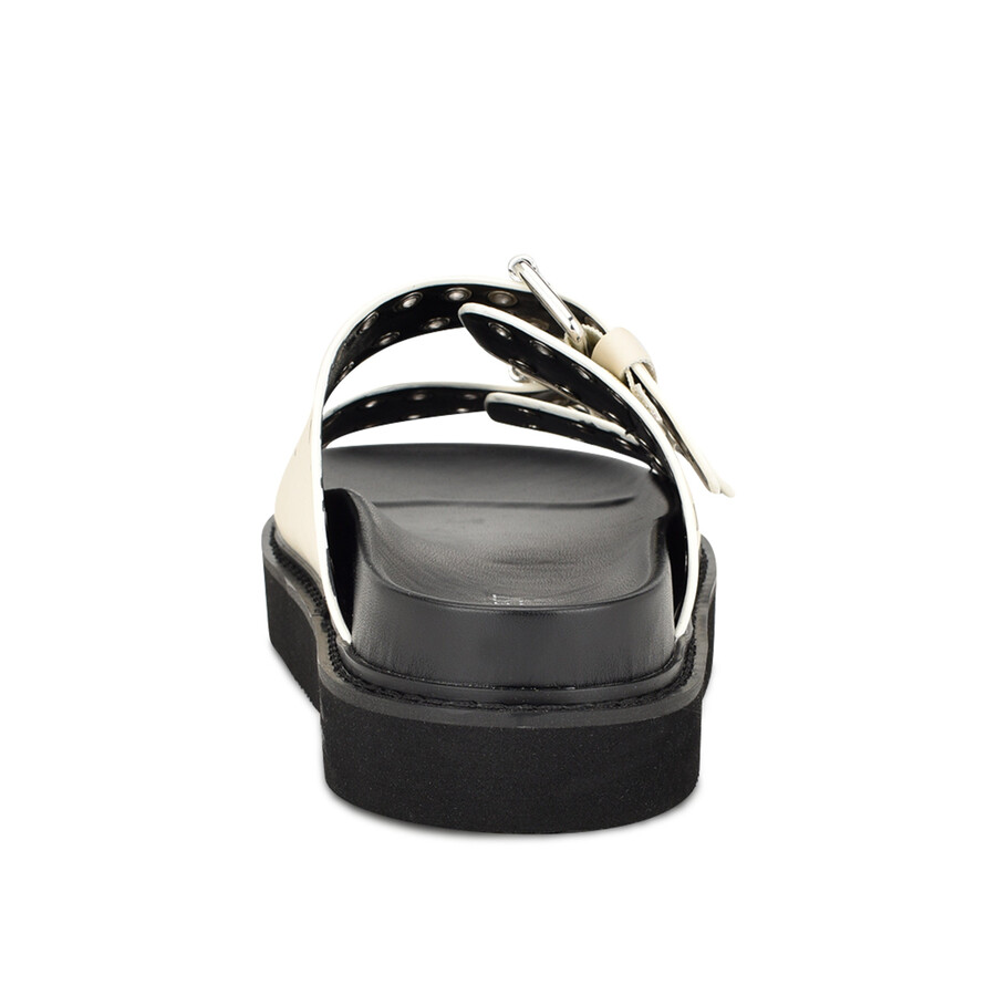 eleny slide-sandalen mit schnalle