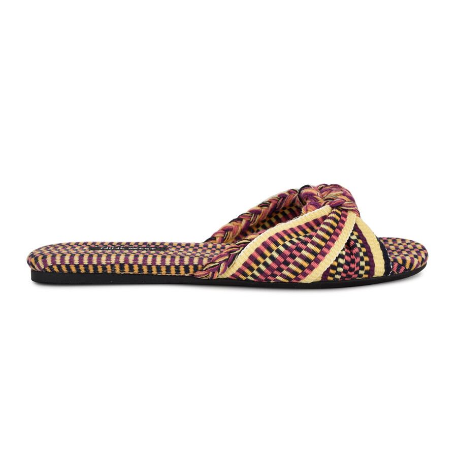 flache slide-sandalen „lalta mit knoten