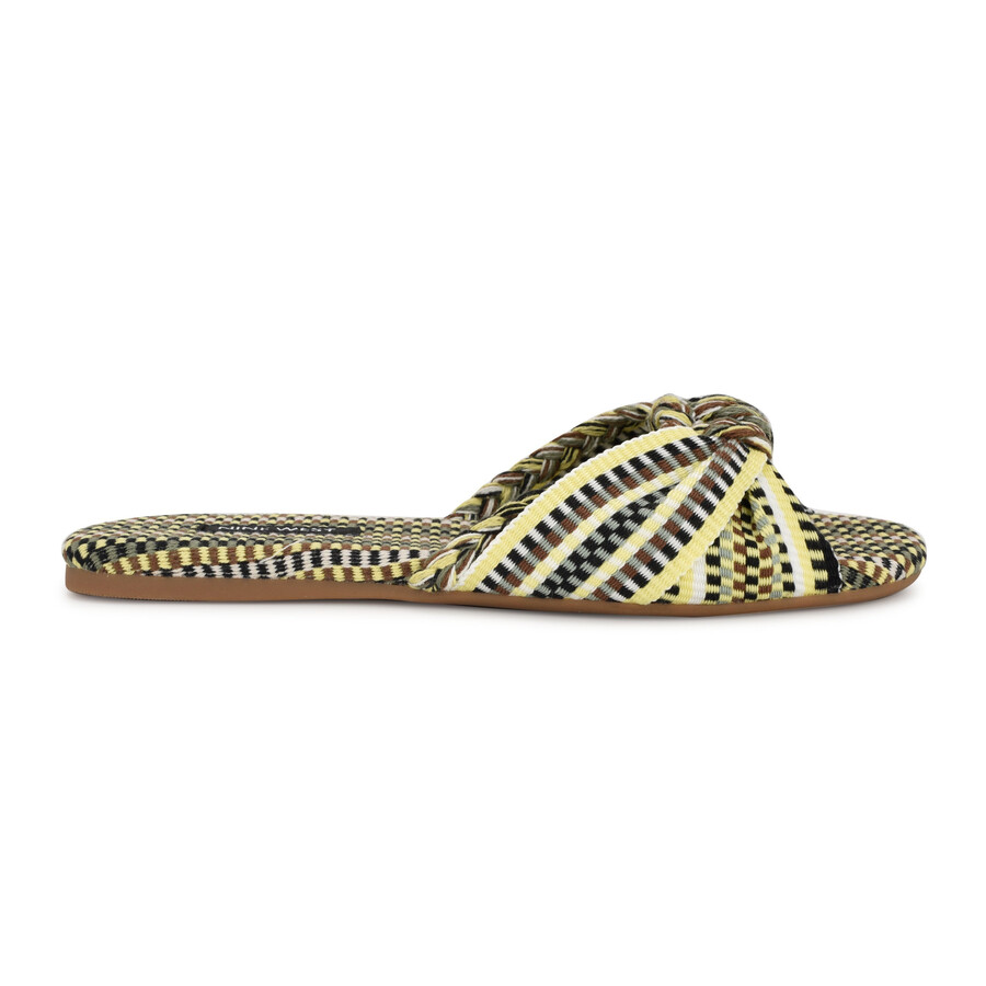 flache slide-sandalen „lalta mit knoten