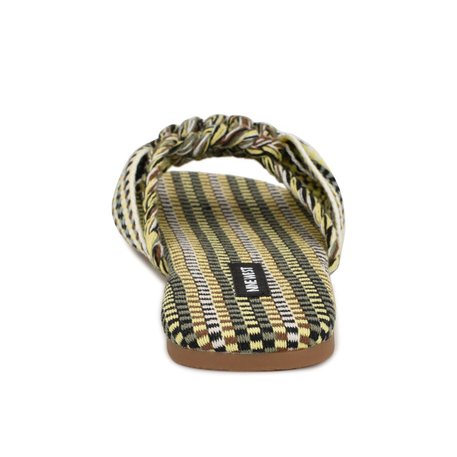 flache slide-sandalen „lalta mit knoten