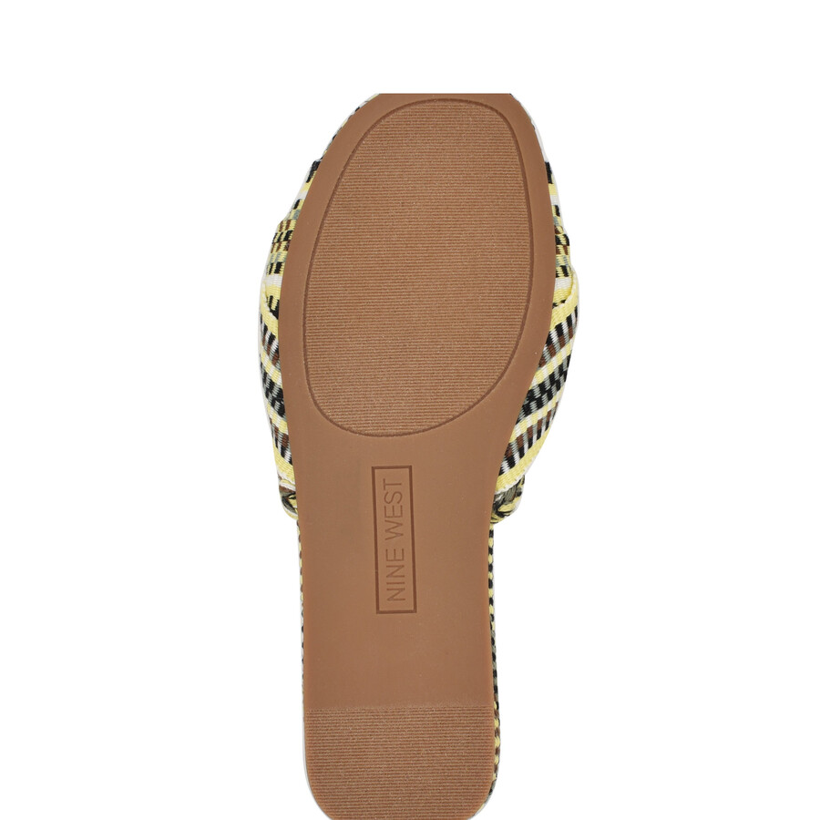 flache slide-sandalen „lalta mit knoten