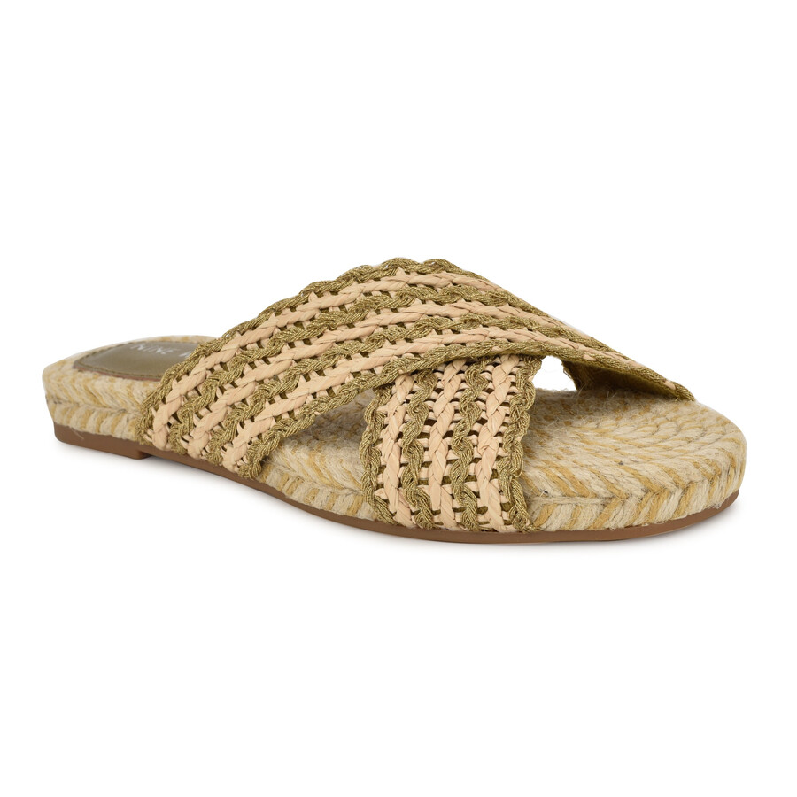 flache slide-sandalen von animay