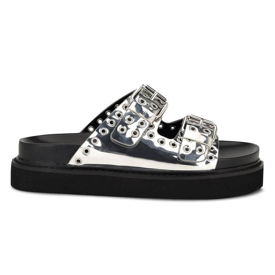 eleny slide-sandalen mit schnalle