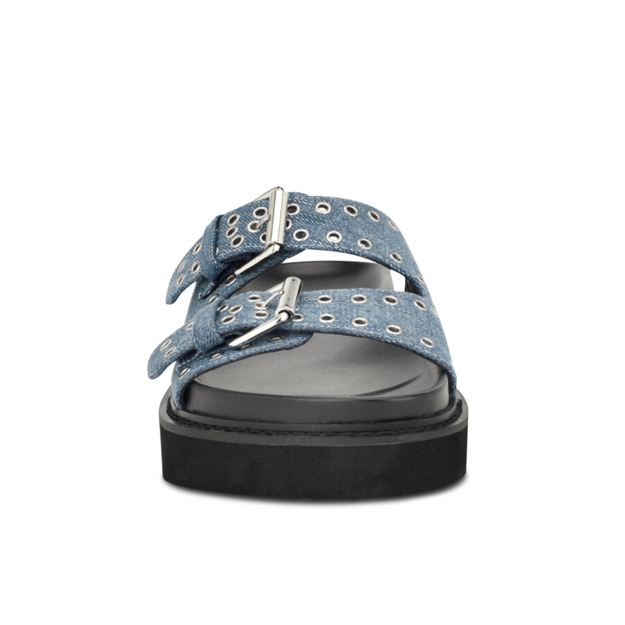 eleny slide-sandalen mit schnalle