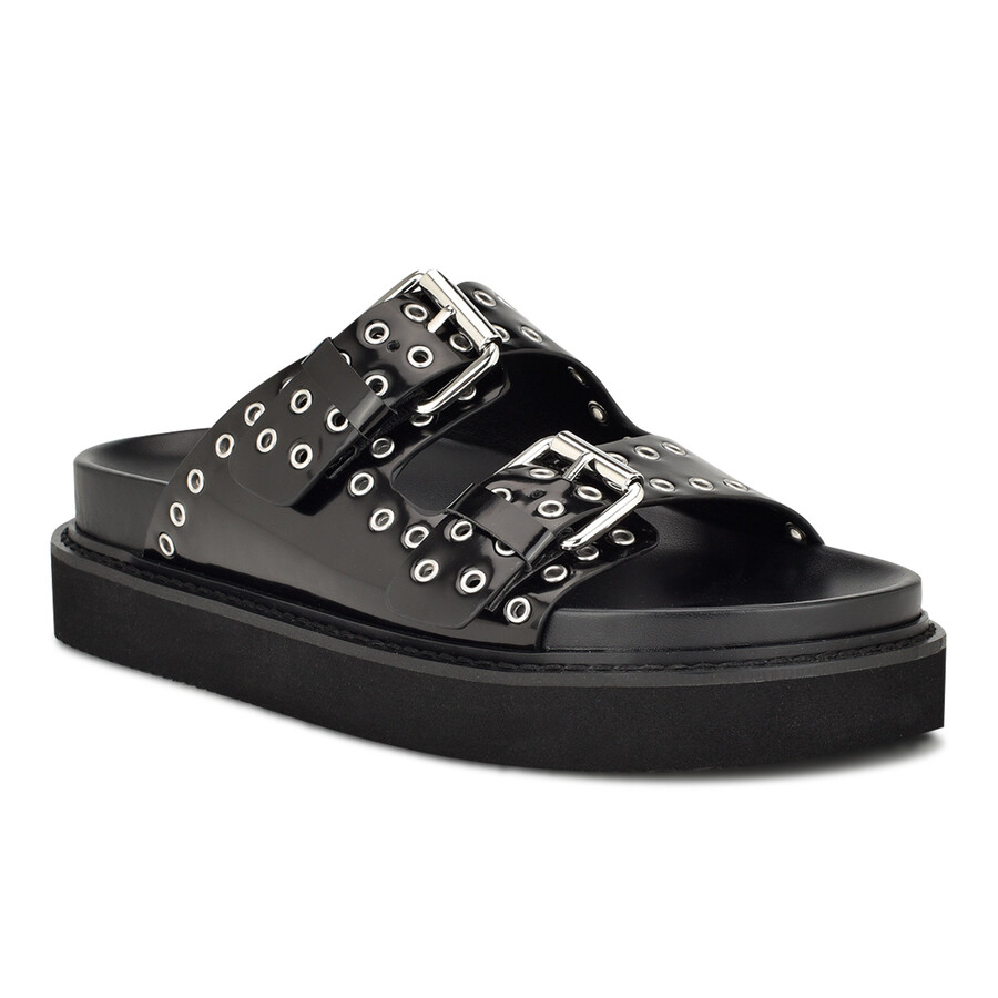 eleny slide-sandalen mit schnalle
