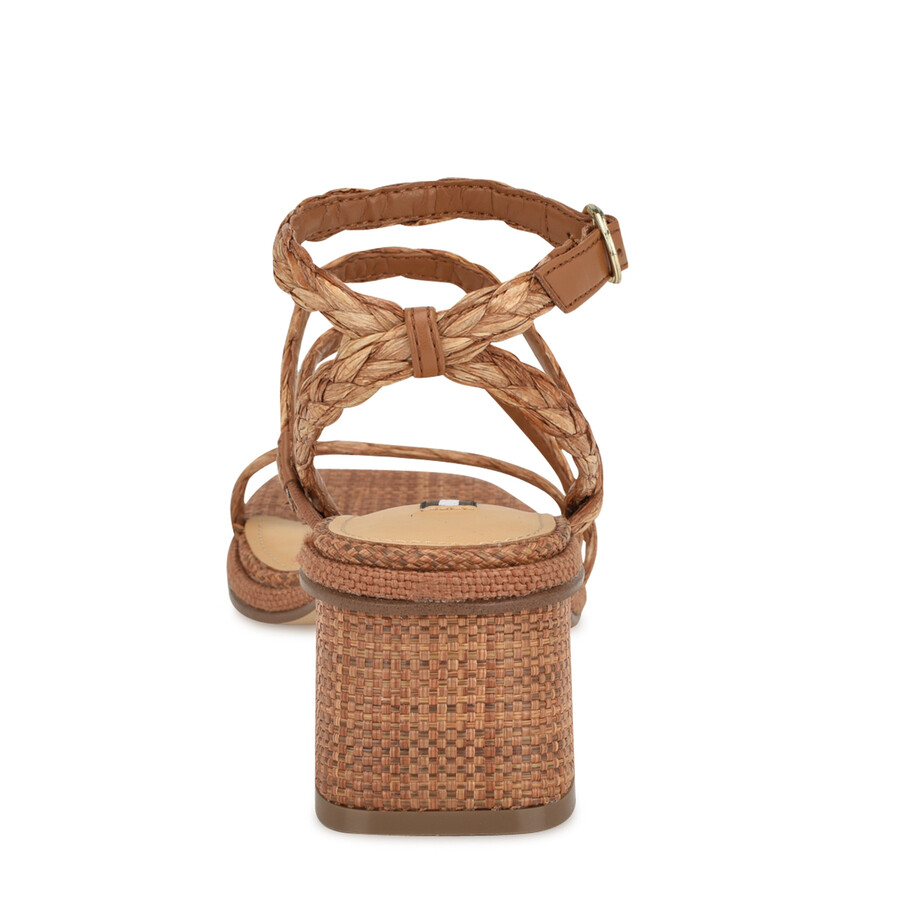 emolly raffia-sandalen mit blockabsatz