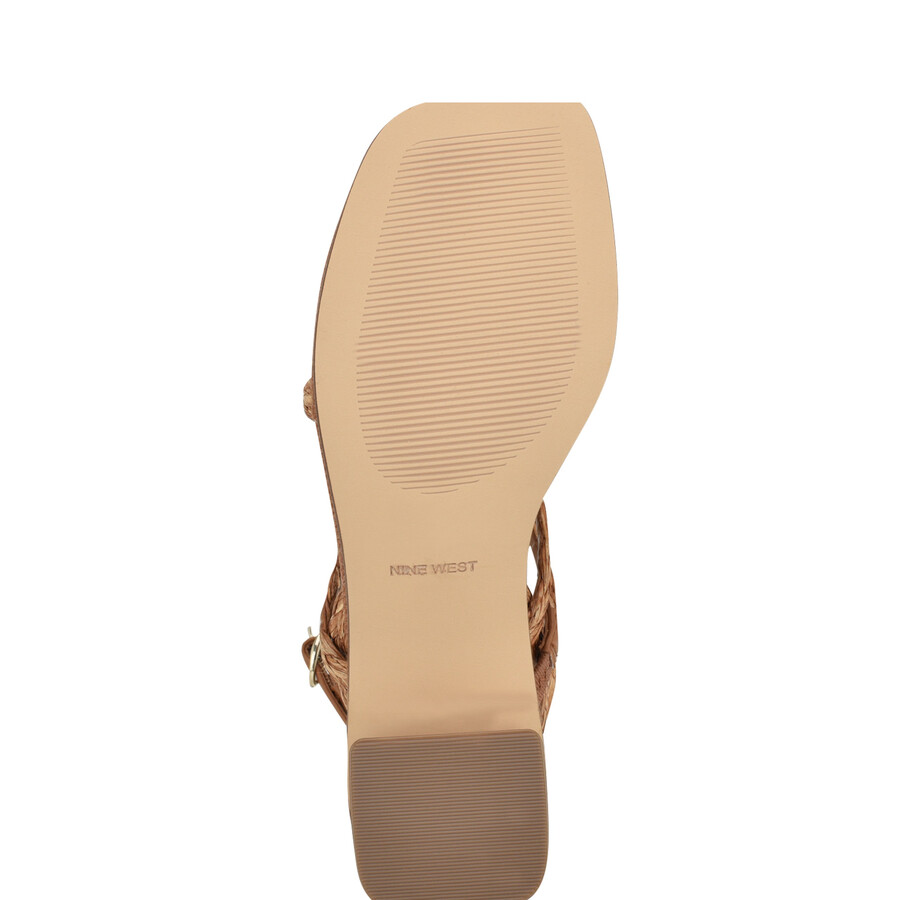 emolly raffia-sandalen mit blockabsatz