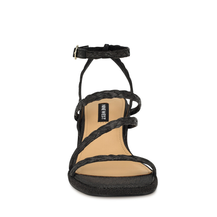 emolly raffia-sandalen mit blockabsatz