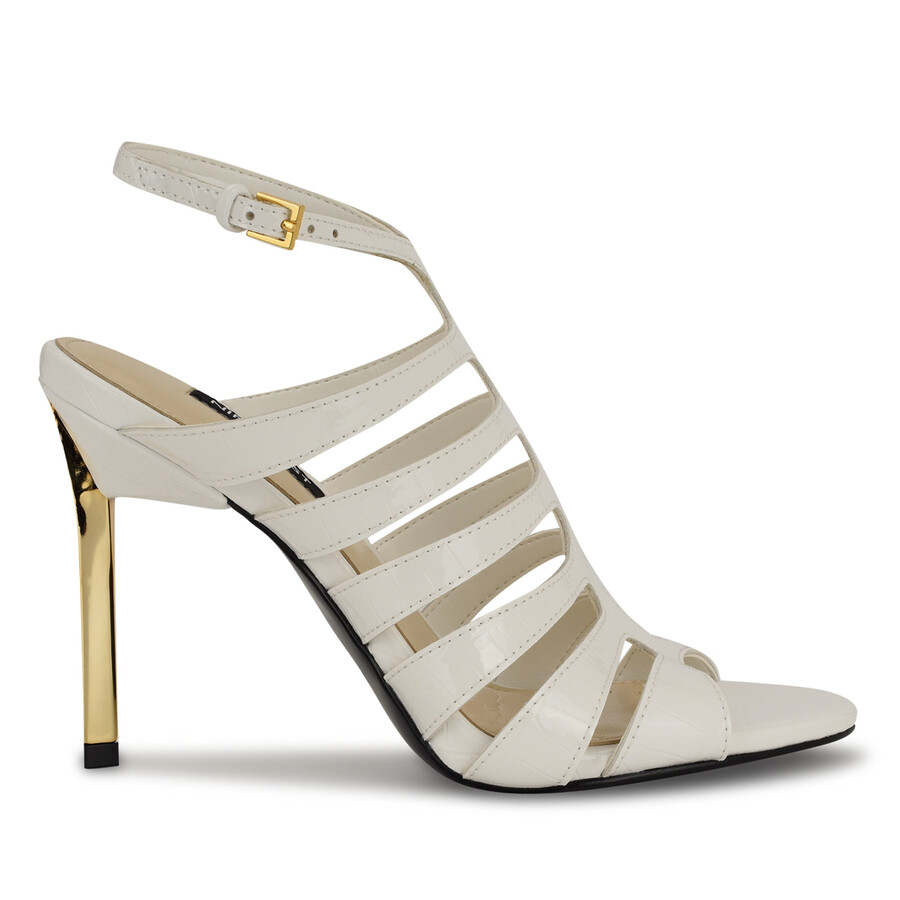 saleen riemchensandalen mit gittermuster
