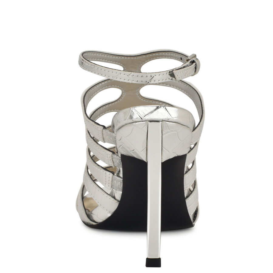 saleen riemchensandalen mit gittermuster