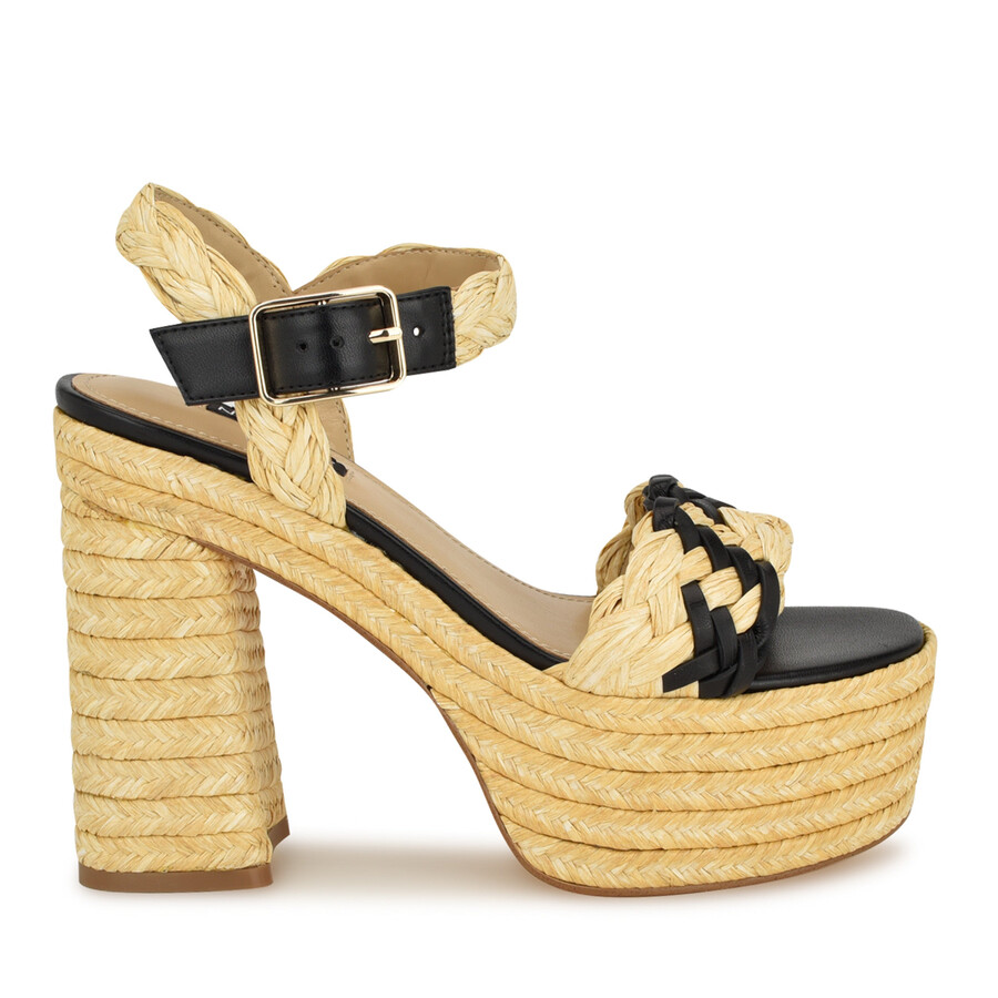 jolane espadrille-plateausandalen