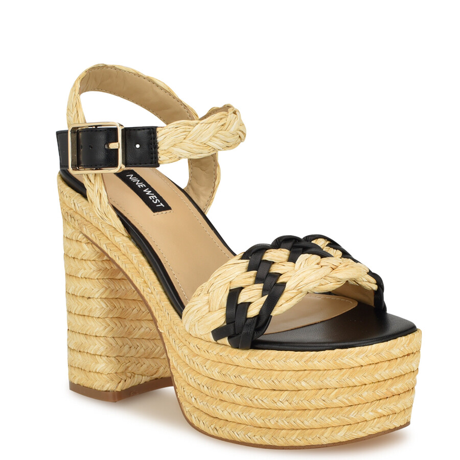 jolane espadrille-plateausandalen