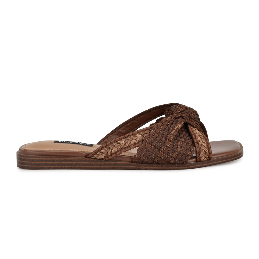 flache slide-sandalen omansa