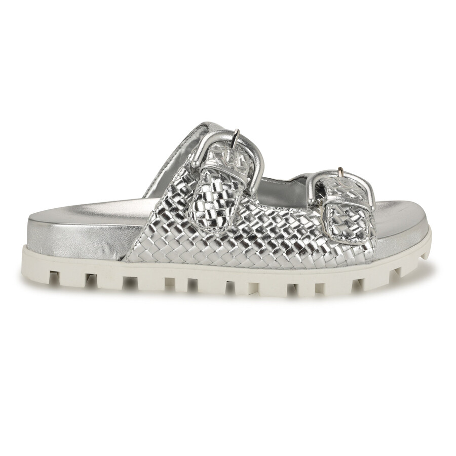 tindy sandalen mit gewebtem fußbett