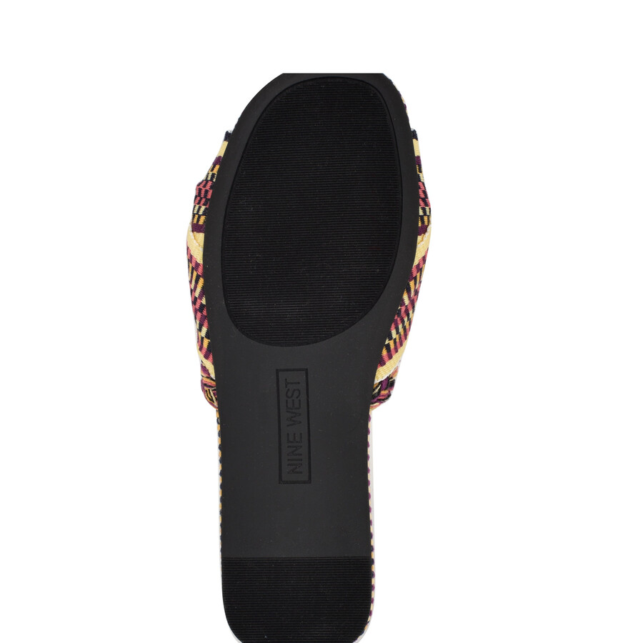 flache slide-sandalen „lalta mit knoten