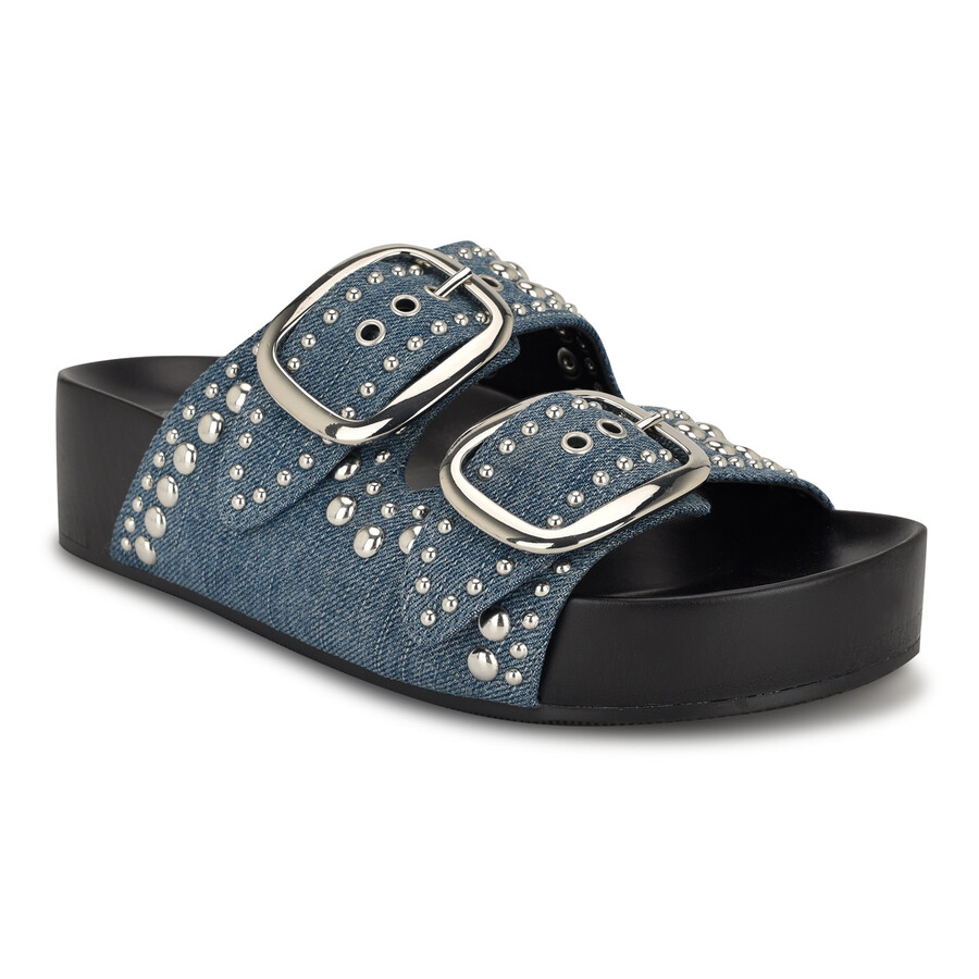 flinne sandalen mit fußbett und nieten